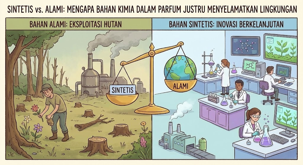 Sintetis vs. Alami: Mengapa Bahan Kimia dalam Parfum Justru Menyelamatkan Lingkungan (Sebuah Fakta yang Jarang Dibahas)