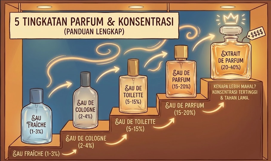 Mengenal 5 Tingkatan Parfum: Mengapa Extrait de Parfum Lebih Mahal?