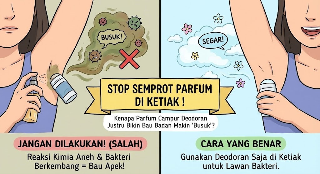 Stop Semprot di Ketiak! Kenapa Parfum Campur Deodoran Justru Bikin Bau Badan Makin "Busuk"?