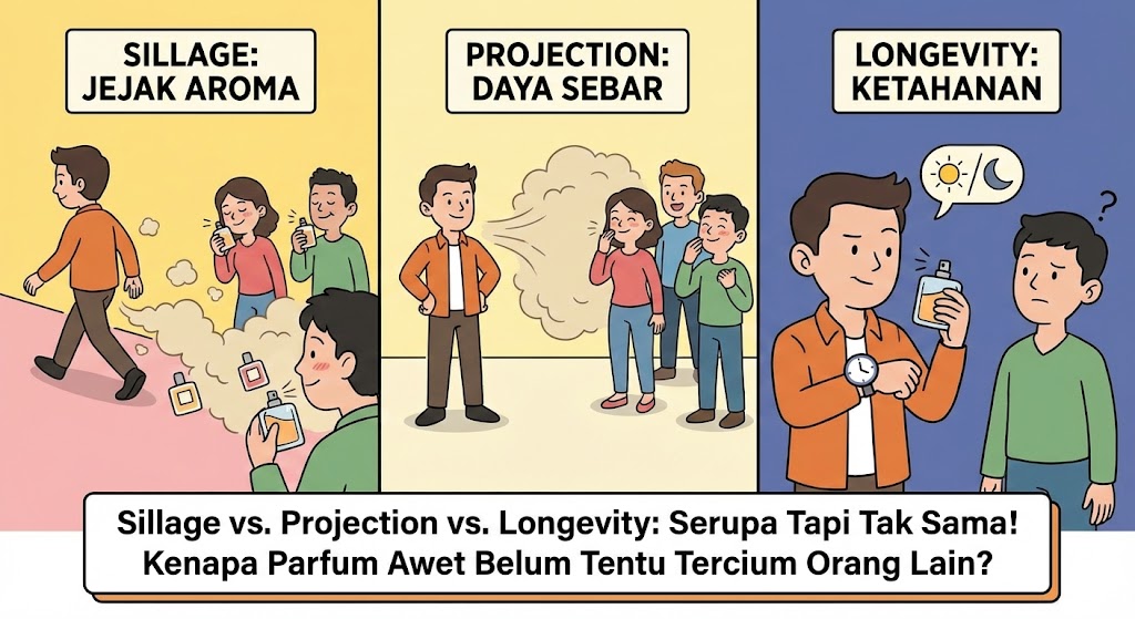Sillage vs. Projection vs. Longevity: Serupa Tapi Tak Sama! Kenapa Parfum Awet Belum Tentu Tercium Orang Lain?